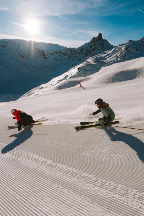 Ski de piste au mois de mars dans les 3 vallées