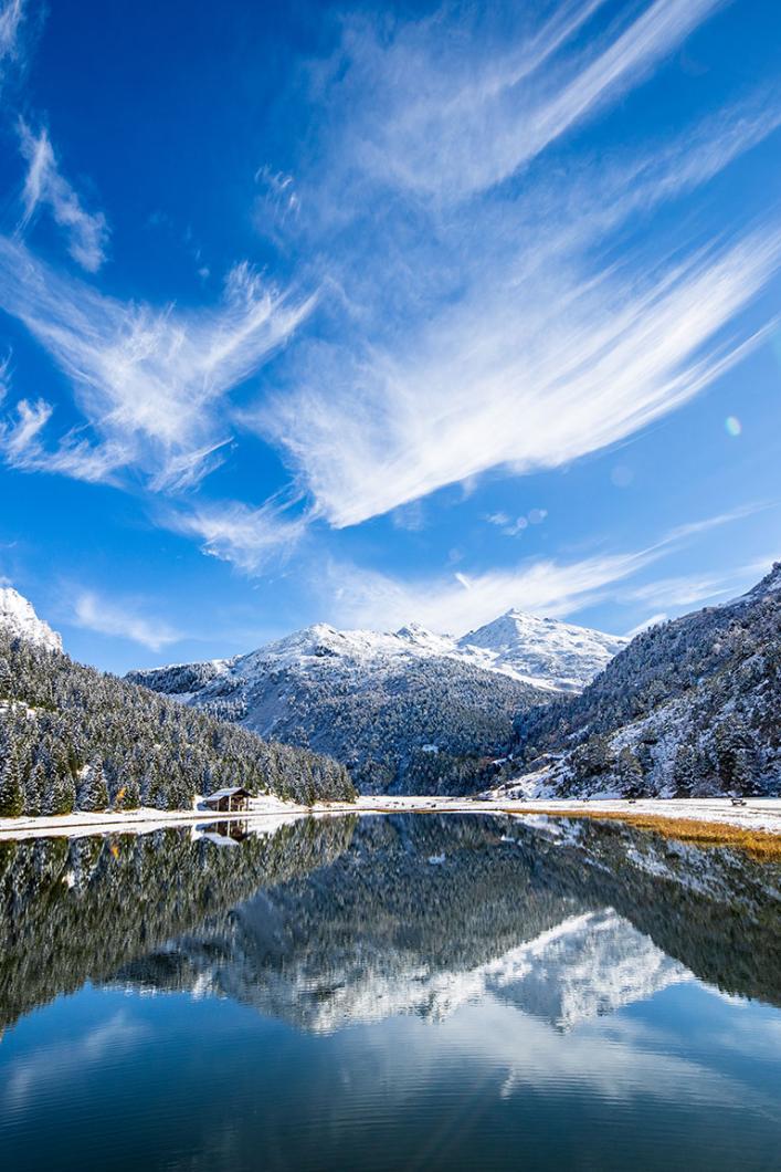 Paysage de montagne à Méribel Mottaret