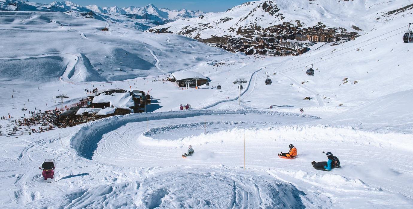 Piste de luge Cosmojet à Val Thorens dans Les 3 Vallées