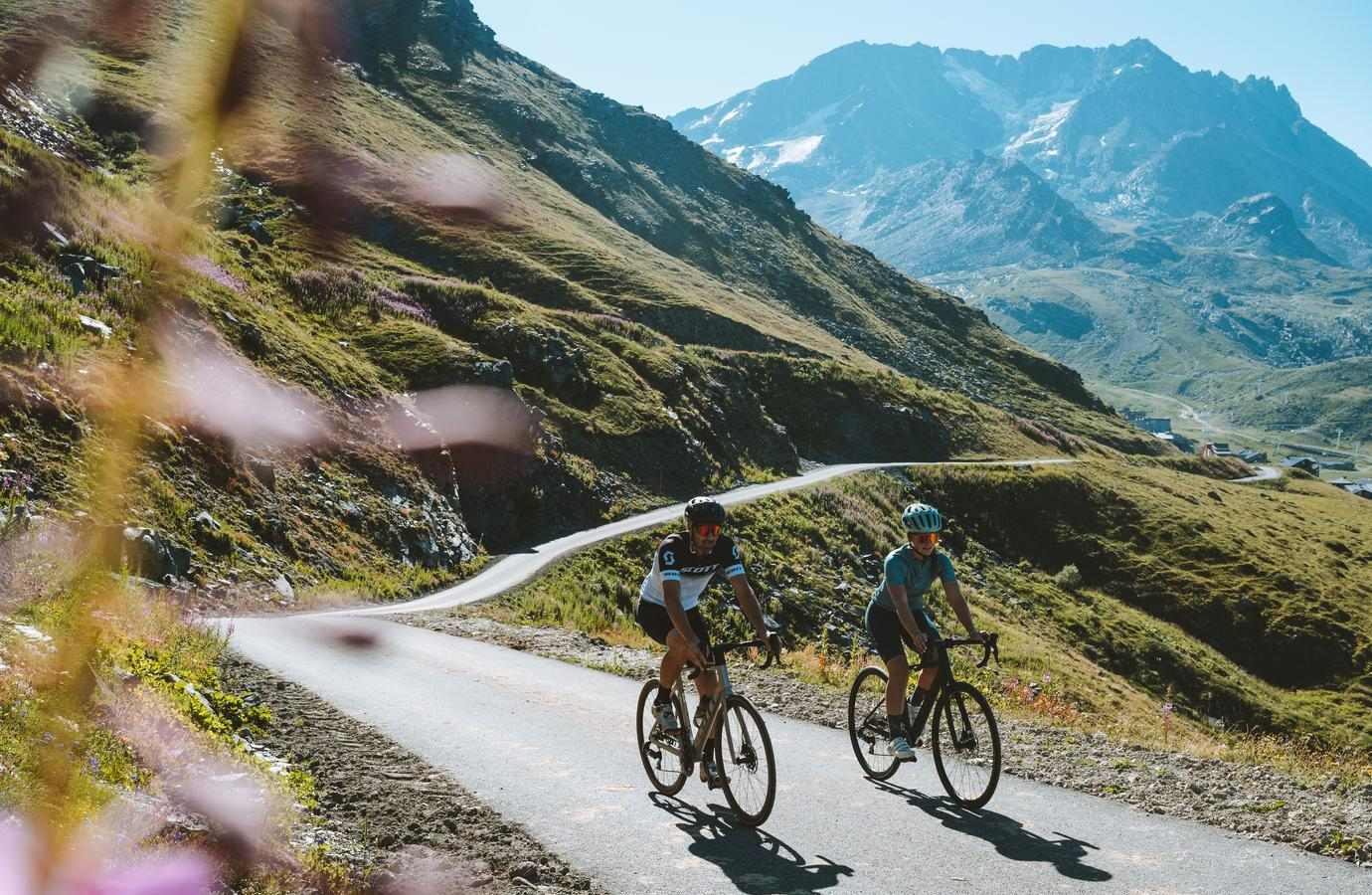 Vélo de route au Col de Tougnète dans Les 3 Vallées