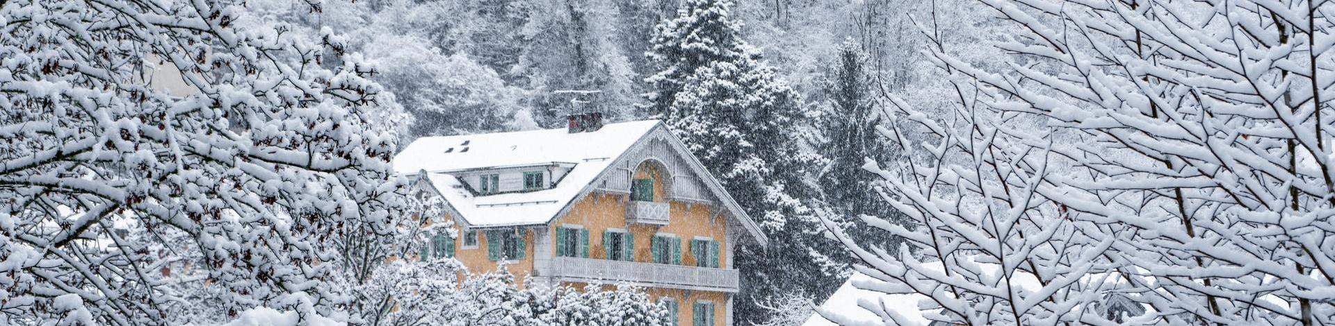 Brides-les-Bains sous la neige dans les 3 vallées