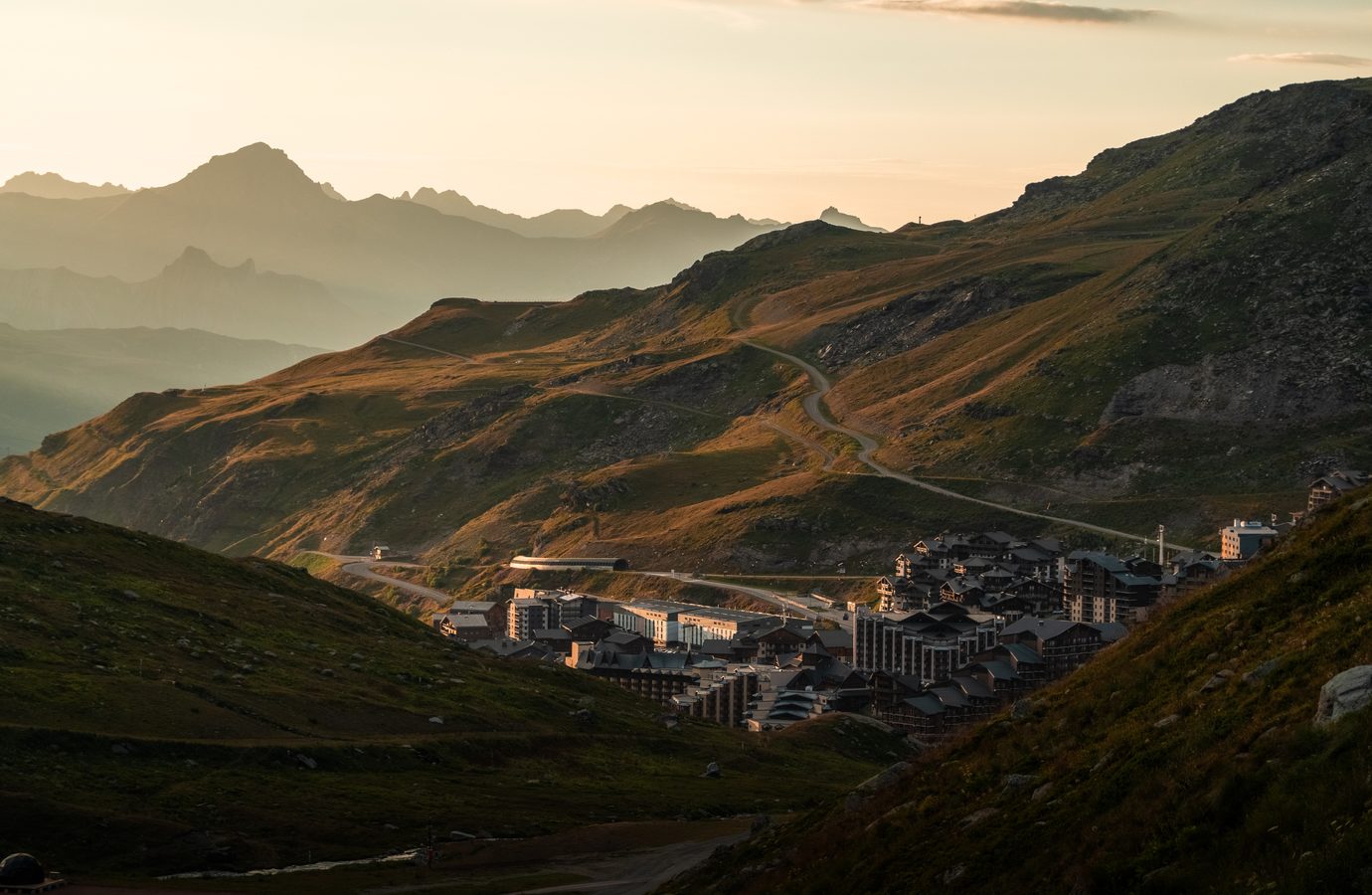 The resort of Val Thorens in summer in Les 3 Vallées