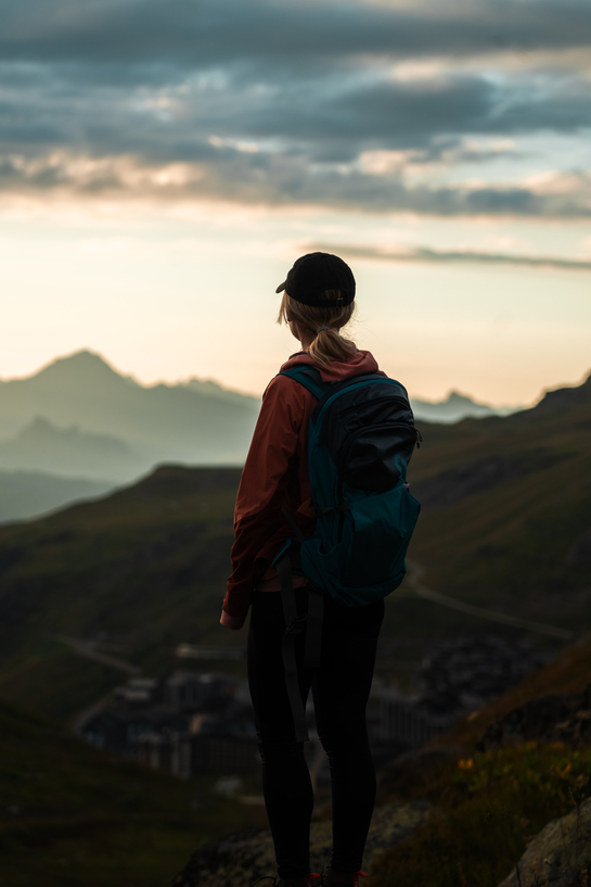 Coucher de soleil à Val Thorens dans les 3 Vallées