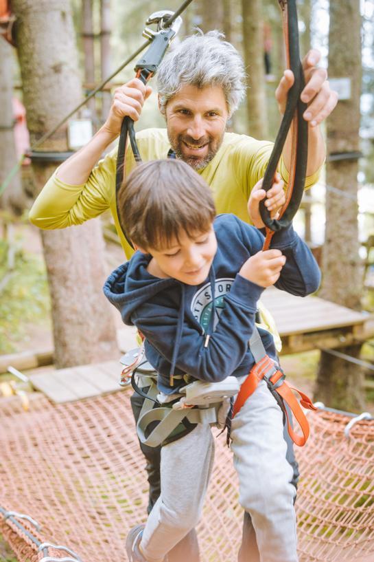 Tree climbing at Méribel in Les 3 Vallées