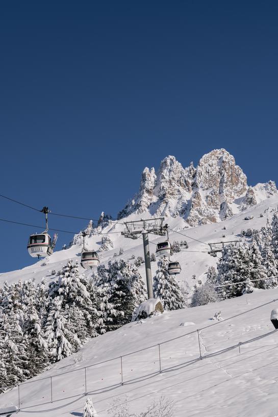 Télécabine du Pas du Lac à Méribel Mottaret dans les 3 vallées