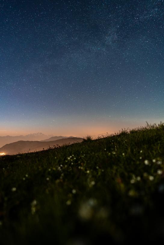 Coucher de soleil dans Les 3 Vallées