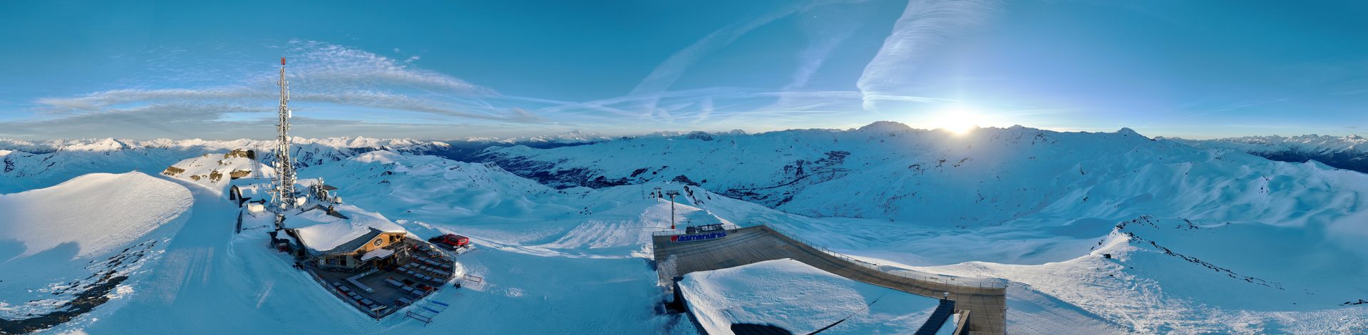 Summit of Pointe de la Masse in Les Menuires in Les 3 Vallées