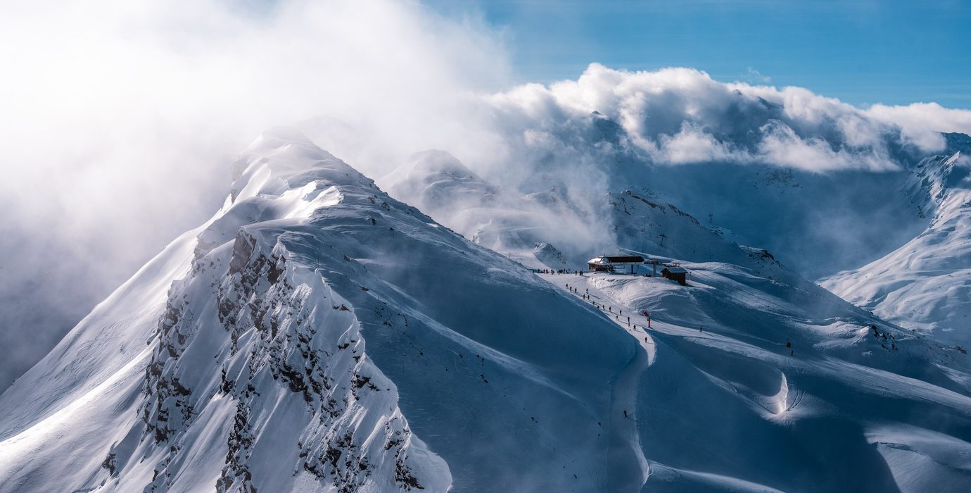 Vue sur les montagnes de Saint-Martin-de-Belleville dans Les 3 Vallées