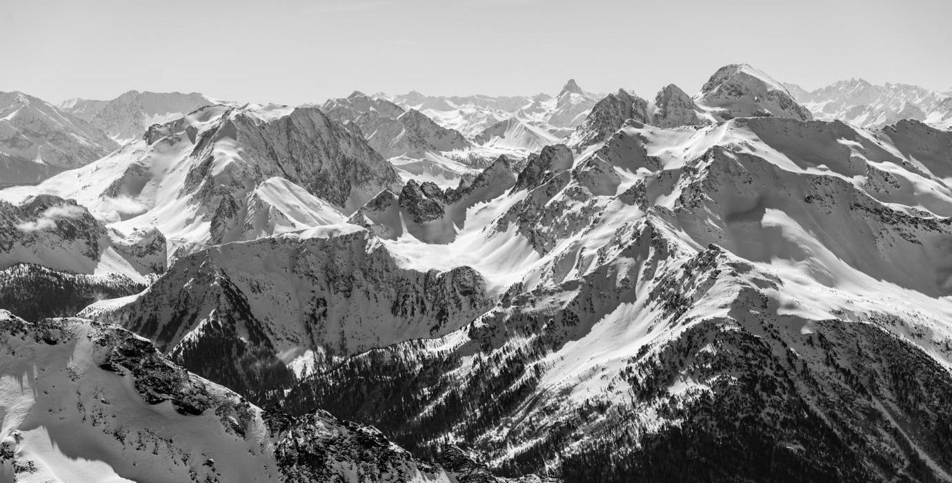 Vue sur les montagnes d'Orelle dans Les 3 Vallées