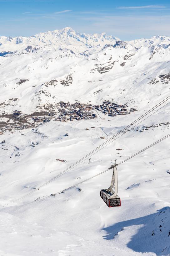 Le téléphérique de Caron à val thorens dans les 3 vallées