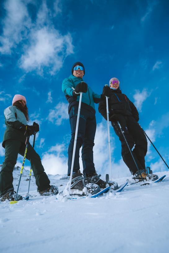 Raquettes entre amis dans Les 3 Vallées