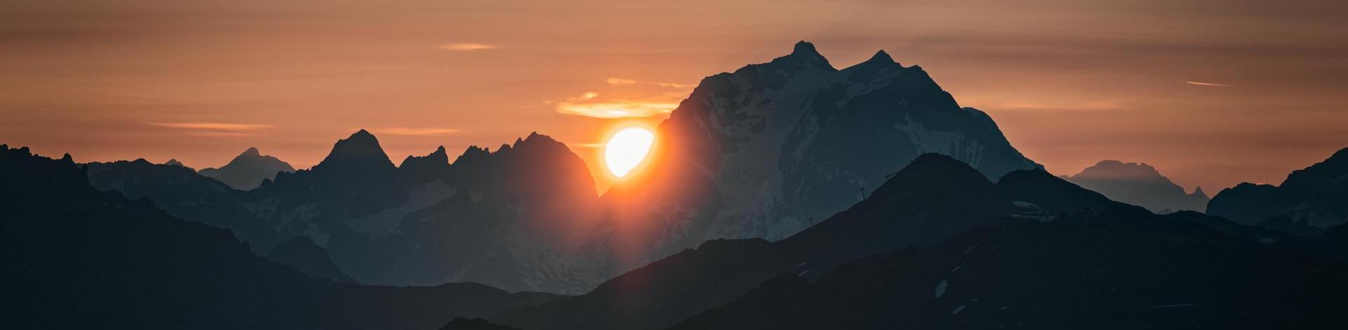 Sunset in Les 3 Vallées