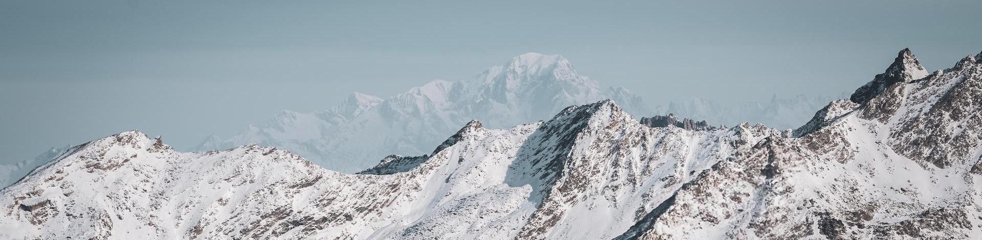 Vue sur le Mont Blanc depuis Val Thorens