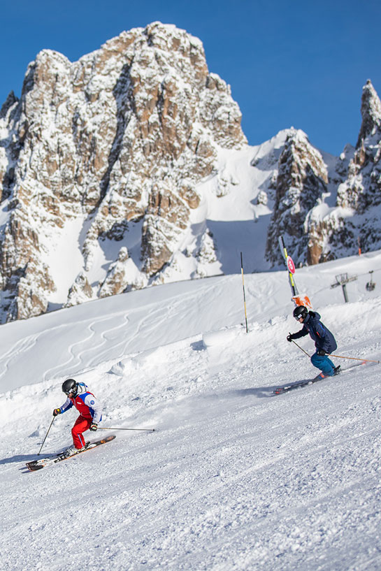 Prendre un moniteur de ski c'est la tranquillité assurée, aucune gestion du timing, il s'occupe de tout