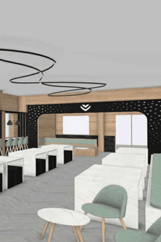 Relooking du Lounge de la Chaudanne à Méribel dans Les 3 Vallées